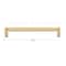Gliderite Hardware 7-9/16 in. Center to Center Knurled Bar Pull Satin Gold 4788-192-SG-1 - alternate 3